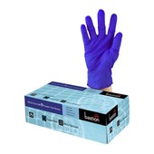 BASTION NITRILE ULTRA SOFT COBALT BLUE POWDER FREE SMALL GLOVES BOX OF 100