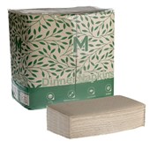 QUILTED DINNER NAPKINS 18 FOLD KRAFT 400MM X 400MM 2 PLY PACK OF 100