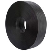 POLYPROPYLENE STRAPPING BLACK 19MM X 08MM X 1000M ROLL 270KGBS