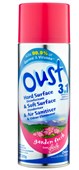 OUST 3 IN 1 HARD SURFACE DISINFECTANT AND SOFT SURFACE DEODORISER GARDEN FRESH 325G