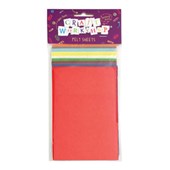 CRAFT FELT SHEETS 15 X 105CM PACK OF 10
