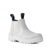 HERCULES WHITE GUSSET SAFETY PULL ON SAFETY BOOTS SIZE 3