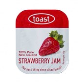 TOAST RANGE STRAWBERRY JAM 15G SINGLE TRAY OF 48