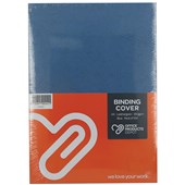 OPD BINDING COVER LEATHERGRAIN A4 250GSM BLUE PACK 100