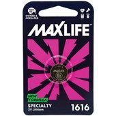 MAXLIFE BATTERY LITHIUM CR1616 3 VOLT