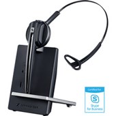 SENNHEISER D10 HEADSET WIRELESS SKYPE FOR BUSINESS WITH BASE STATION BLACKSILVER