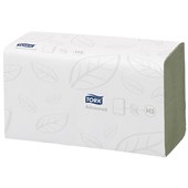 TORK 290179 H3 GREEN PAPER TOWEL SINGLEFOLD ADVANCED RECYCLED 2PLY W248 X L230MM 250 SHEETS PER PACK CTN 15