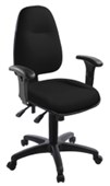 EDEN SPECTRUM 3 OFFICE CHAIR 3LEVER WITH ARMS BLACK