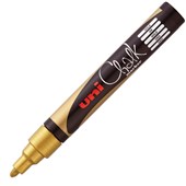 UNI CHALK MARKER BULLET TIP 1825MM GOLD
