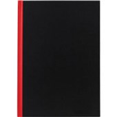 MILFORD NOTEBOOK A6 100 LEAF RED AND BLACK