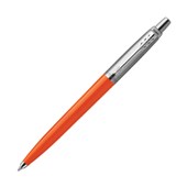 PARKER JOTTER ORIGINALS BALLPOINT PEN MEDIUM BLUE INK STAINLESS STEEL ORANGE TRIM