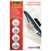 FELLOWES LAMINATING POUCH 54 X 68MM 125 MICRON PACK 100