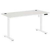 PULSE ELECTRIC DESK W1500 H7251195MM WHITE FRAME WHITE TOP