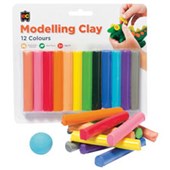 EC RAINBOW MODELLING CLAY ASSORTED 185G PACK 12