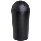 STERILITE WASTEBASKET SWING TOP ROUND 40L BLACK