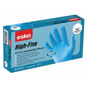 ESKO HIGH FIVE SENSORTOUCH NITRILE DISPOSABLE GLOVES SMALL BOX 100
