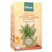 DILMAH TEA BAGS CINNAMON TURMERIC AND GINGER BOX 20