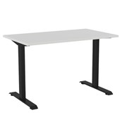 KNIGHT HAVEN DESK W1200 X D700 X H740MM BLACK FRAME WHITE TOP