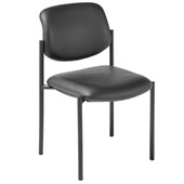 EDEN PAUSE VISITOR CHAIR BLACK VINYL
