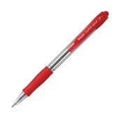 PILOT SUPER GRIP RETRACTABLE BALLPOINT PEN FINE 07MM RED