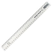 TAURUS RULER PLASTIC JO3840 300MM WHITE