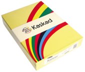 KASKAD COLOURED PAPER A4 80GSM CANARY YELLOW PACK 500 SHEETS