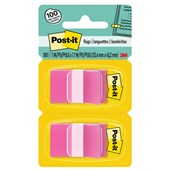 POSTIT 680BP2 FLAGS BRIGHT PINK TWIN PACK 100