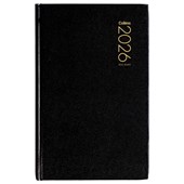 COLLINS DIARY 83A W125 X L195MM BLACK WEEK TO VIEW EVEN YEAR
