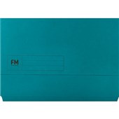 FM DOCUMENT WALLET FOOLSCAP BLUE