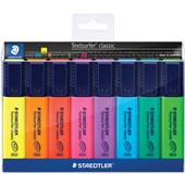 STAEDTLER 364 TEXTSURFER CLASSIC HIGHLIGHTER CHISEL ASSORTED WALLET 8