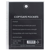 GBP COPYSAFE POCKET PORTRAIT A3 CLEAR PACK 10