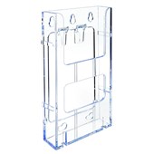 DEFLECTO BROCHURE HOLDER DL MODULAR FREE STANDINGWALL MOUNT PORTRAIT CLEAR