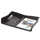 MARBIG ENVIRO DOCUMENT TRAY WITH DIVIDER A3 BLACK