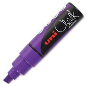 UNI CHALK MARKER CHISEL TIP 8MM VIOLET