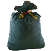 EASIROLL RUBBISH BAG PLASTIC 25MU W720 X L950MM BLACK ROLL 25