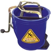 HARVEYS WRINGER BUCKET WHEELED 16L BLUE