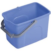 HARVEYS BUCKET RECTANGLE WITH HANDLE AND WATER POURER 10L BLUE