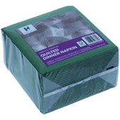 HARVEYS PREMIUM NAPKIN DINNER QUILTED 400 X 400MM GREEN PACK 100