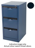 EUROPLAN FORTE FILING CABINET 3 DRAWER W505 X D619 X H1018MM MATT BLACK