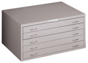 PRECISION PLAN CABINET 5 DRAWER A1 W958 X D675 X H454MM SILVER GREY