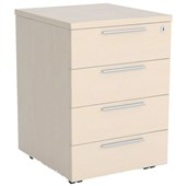 KNIGHT CUBIT MOBILE 4 DRAWER LOCKABLE W466 X D460 X H640MM NORDIC MAPLE