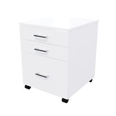 ZEALAND MOBILE 2 DRAWER 1 FILE W465 X D500 X H600MM WHITE