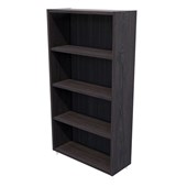 ZEALAND BOOKCASE 3 SHELVES W800 X D300 X H1500MM WITH 50MM FEET FIORDLAND ELM