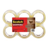 SCOTCH 3750 PACKAGING TAPE W48MM X L50M CLEAR PACK 6