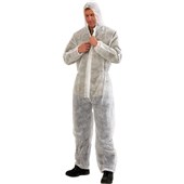 PROCHOICE COVERALL DISPOSABLE DOW POLYPROPYLENE 3XL WHITE