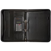 SPIRAX ZIPPERED 2 RING COMPENDIUM A4 BLACK