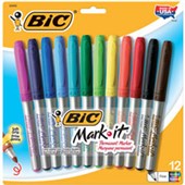 BIC MARK IT COLOURING MARKER ASSORTED COLOURS PACK 12