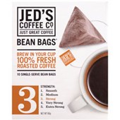 JEDS 3 COFFEE BEAN BAGS STRONG STRENGTH PACK 10