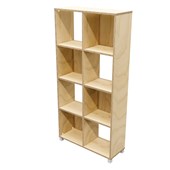 ZEALAND CUBBY HOLE BOOKCASE 8 CUBE W800 X D300 X H1650MM PREMIUM PLY