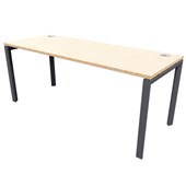 ZEALAND NOVAH DESK W1800 X D700 X H725MM BLACK BASE PREMIUM PLY TOP